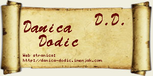 Danica Dodić vizit kartica